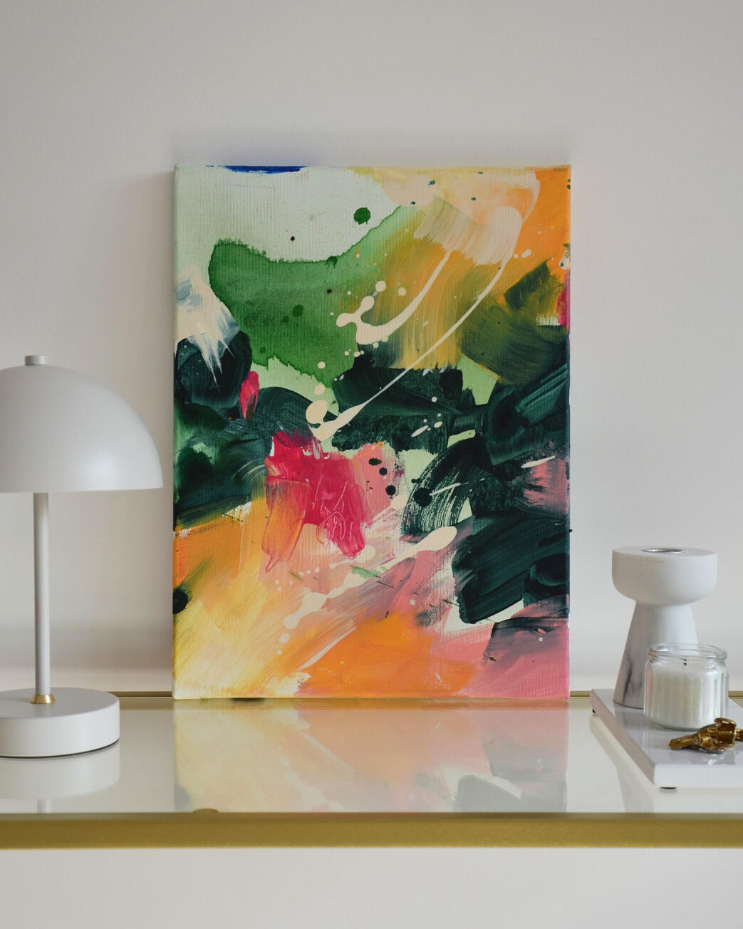 #015, 30x40cm, akryl i pastel na płótnie bawełnianym