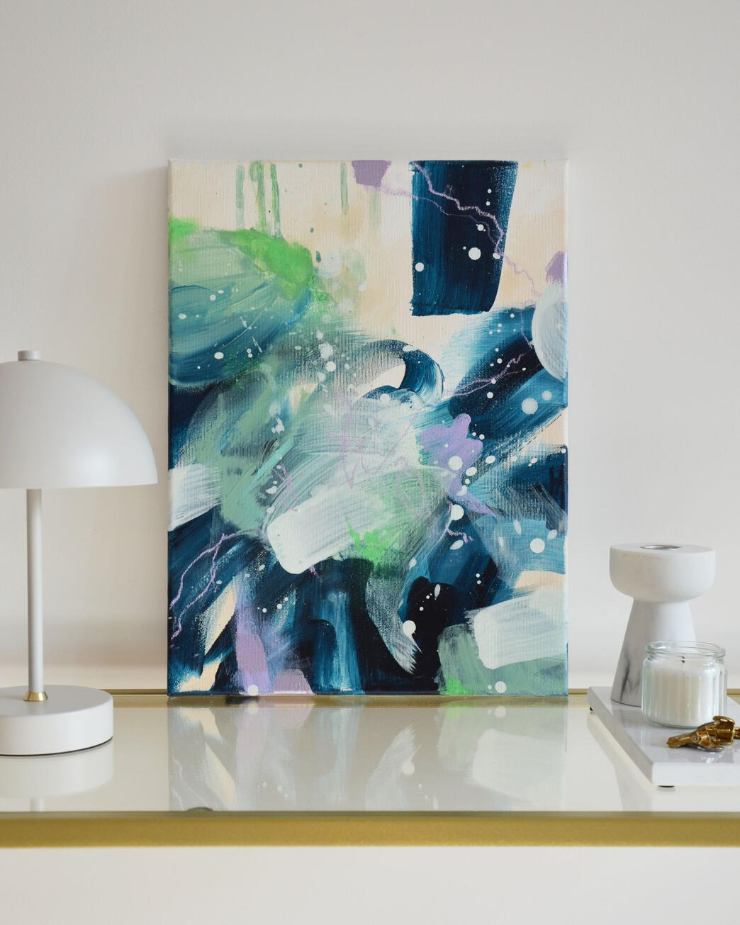 #012, 30x40cm, akryl i pastel na płótnie bawełnianym