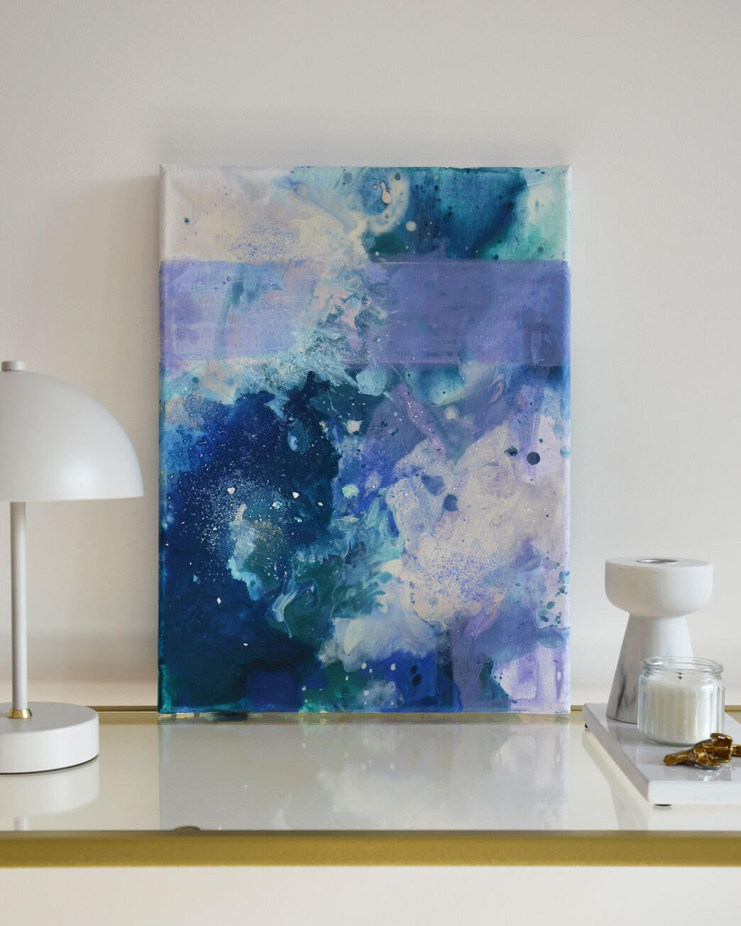 #001, 30x40cm, akryl i pastel na płótnie bawełnianym (zarezerwowany)