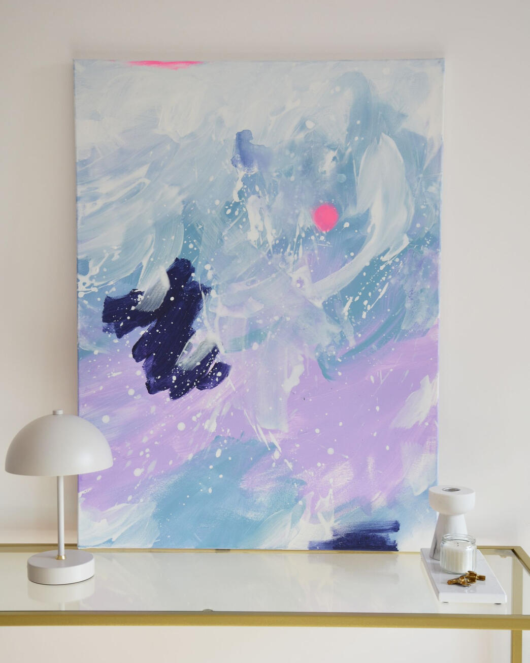 #013, 60x80cm, akryl i pastel na płótnie bawełnianym