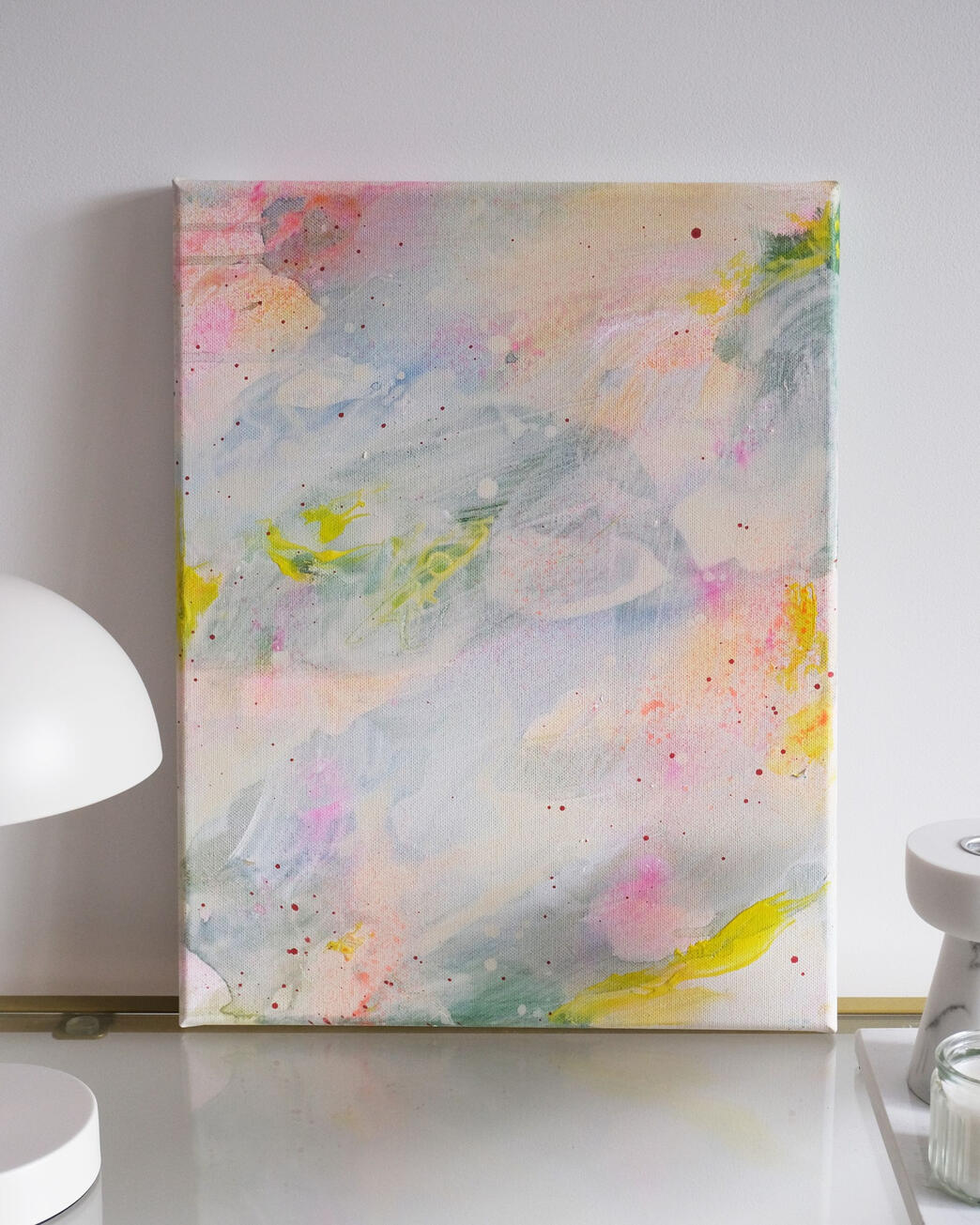 #025, 30x40cm, akryl i pastel na płótnie bawełnianym (2500zł)