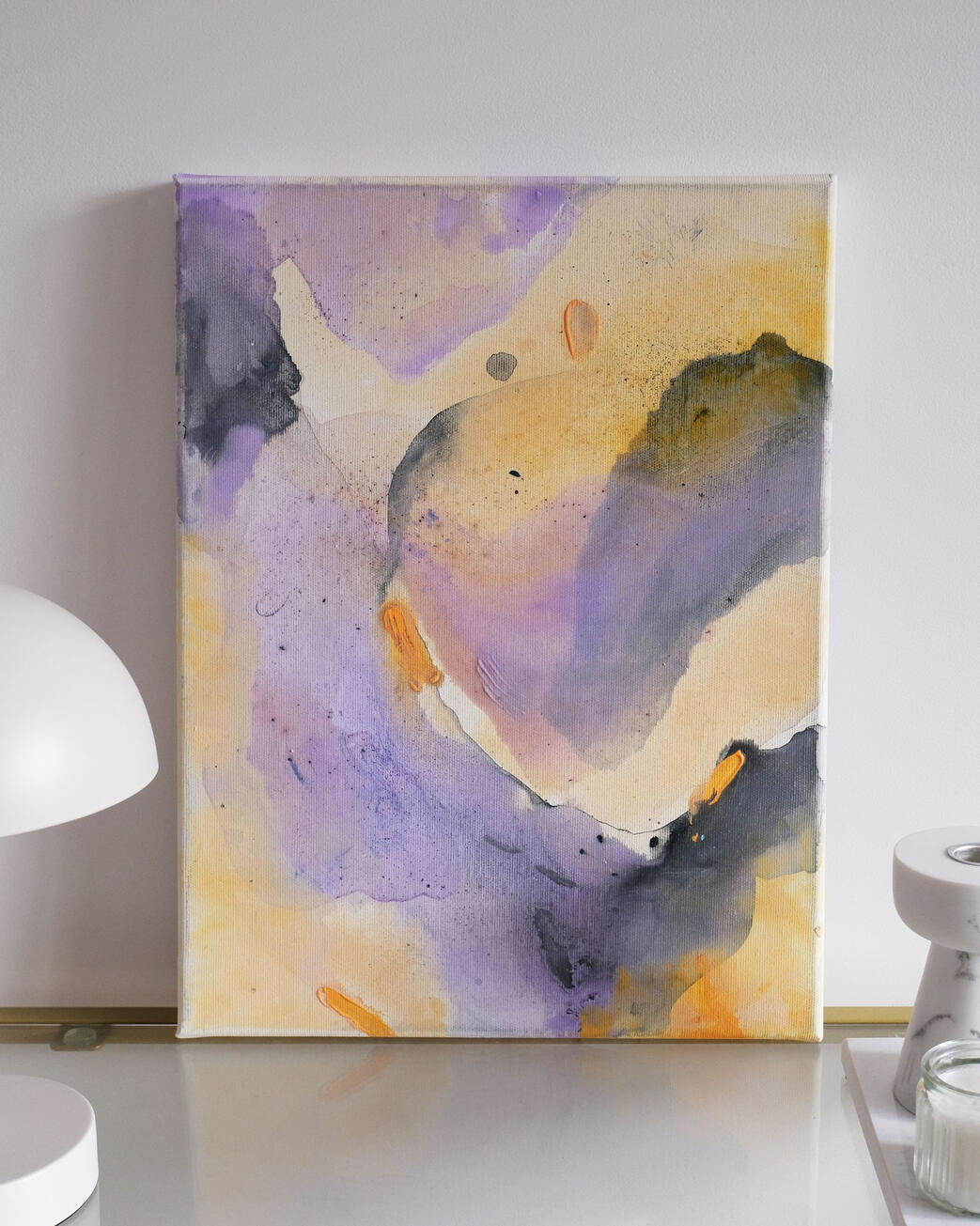 #023, 30x40cm, akryl i pastel na płótnie bawełnianym (2300zł)