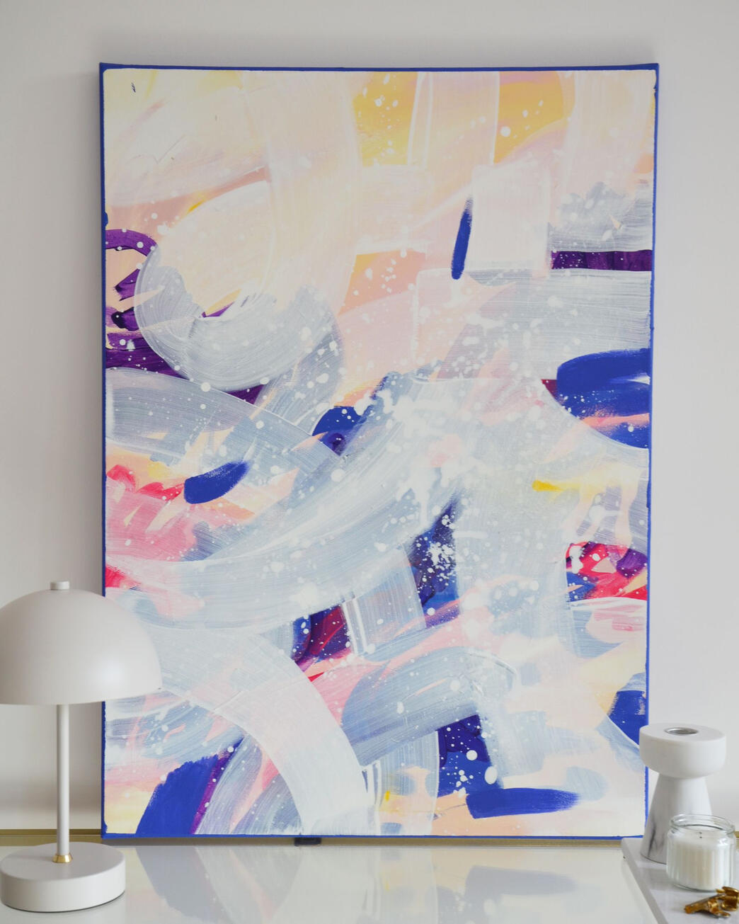 #016, 50x70cm, akryl i pastel na płótnie bawełnianym (3900zł)