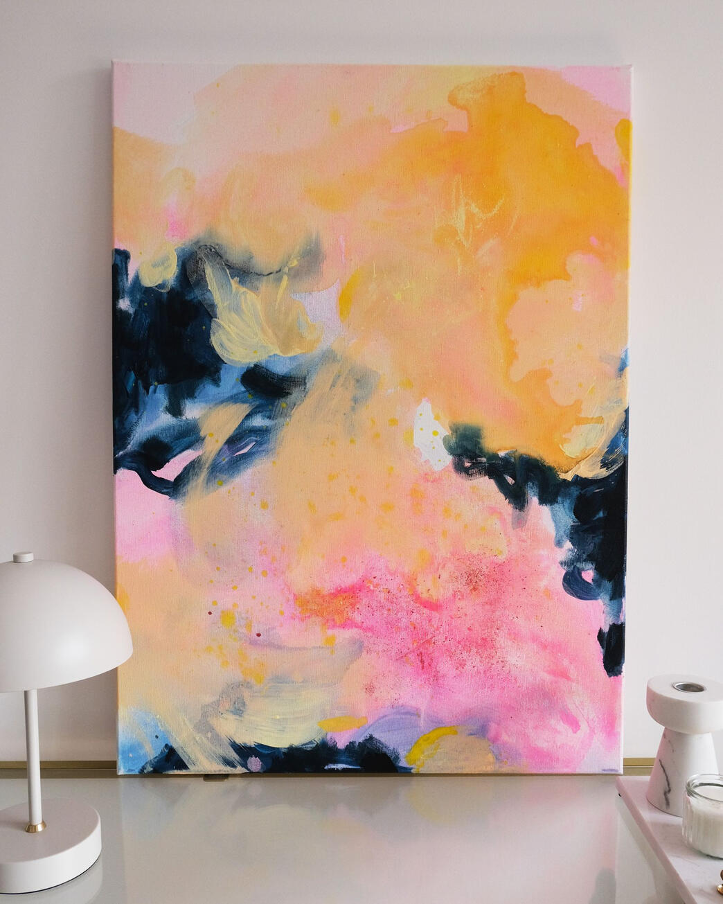 #021, 50x70cm, akryl i pastel na płótnie bawełnianym (3700zł)