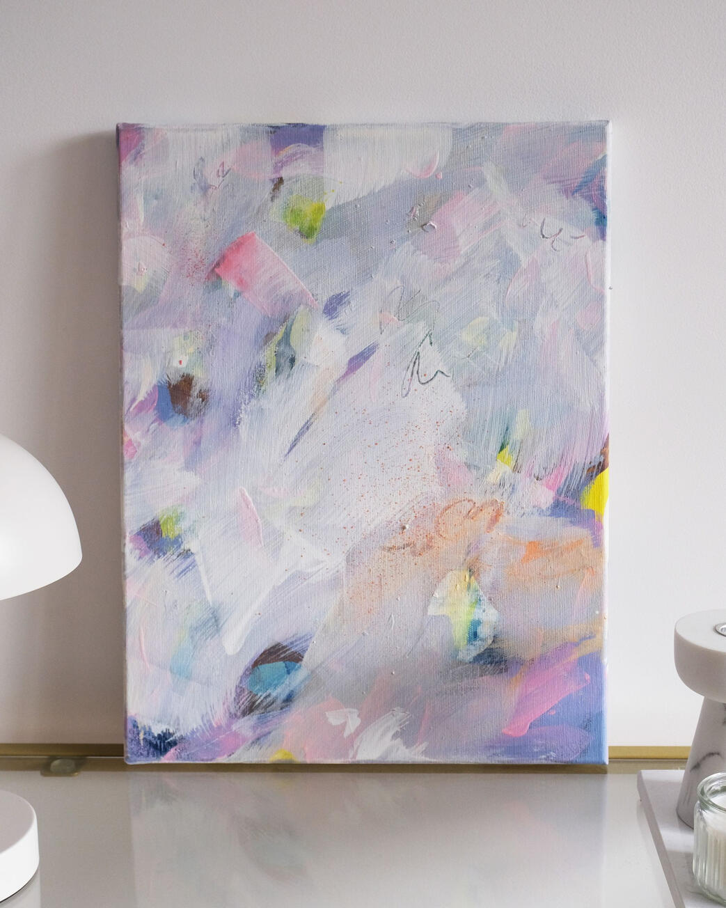 #027, 30x40cm, akryl i pastel na płótnie bawełnianym (2500zł)